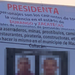 Narco mantas 3 de octubre Culiacán