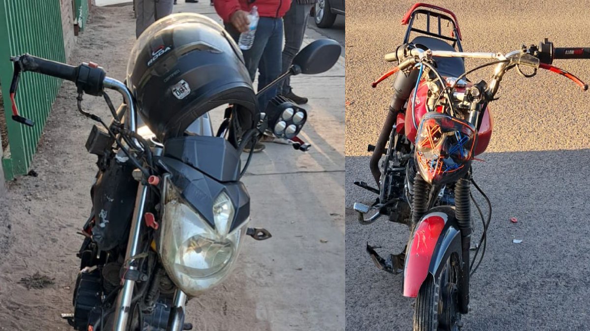 Accidente de motocicletas en Guasave