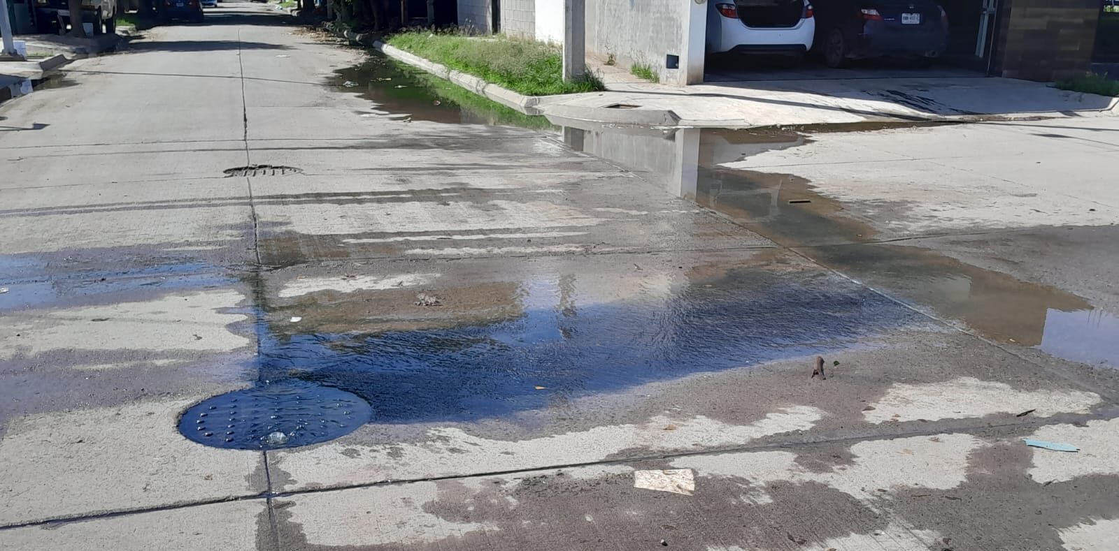 Aguas negras en Las Mañanitas